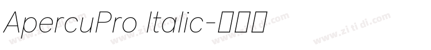 ApercuPro Italic字体转换
